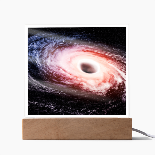 Black hole cosmic acrylic night light