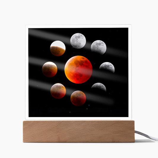Lunar Eclipse acrylic night light
