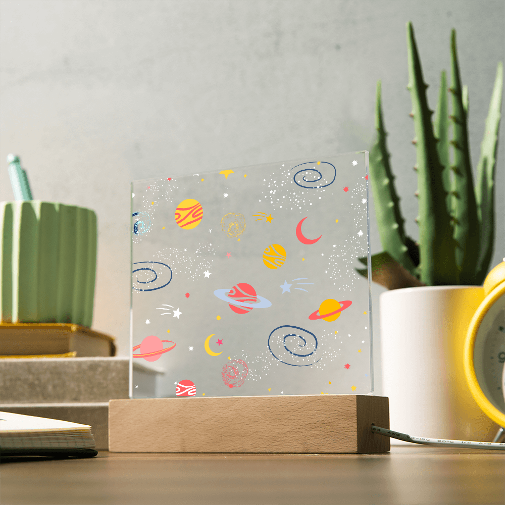 Galaxy Night Light; Hand Sketched Design