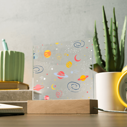 Galaxy Night Light; Hand Sketched Design