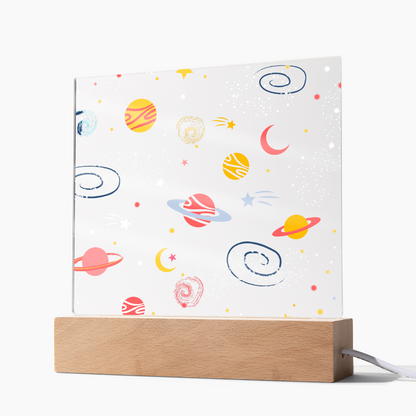 Galaxy Night Light; Hand Sketched Design