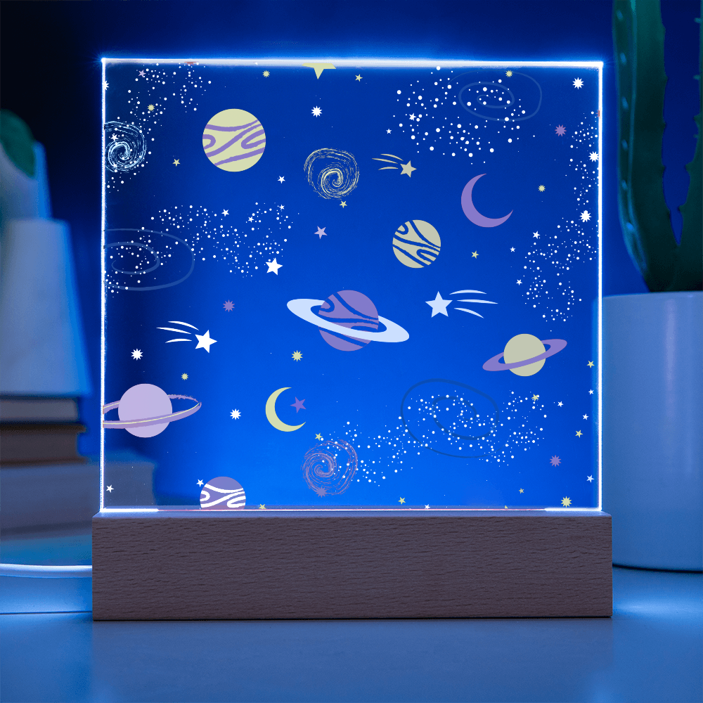 Galaxy Night Light; Hand Sketched Design