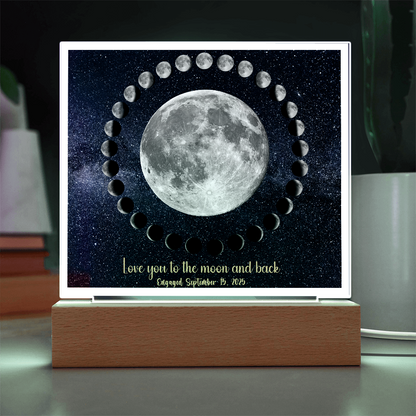 Moon cycle engagement Acrylic Star light