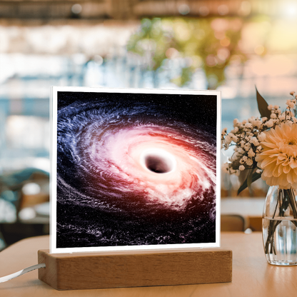 Black hole cosmic acrylic night light