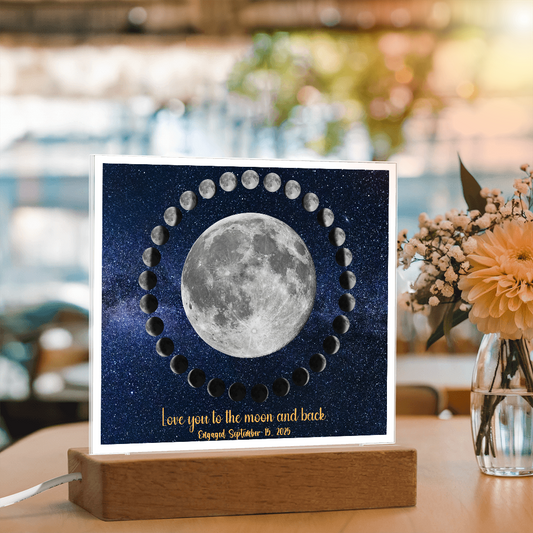 Moon cycle engagement Acrylic Star light