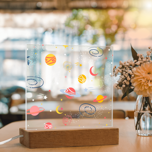 Galaxy Night Light; Hand Sketched Design