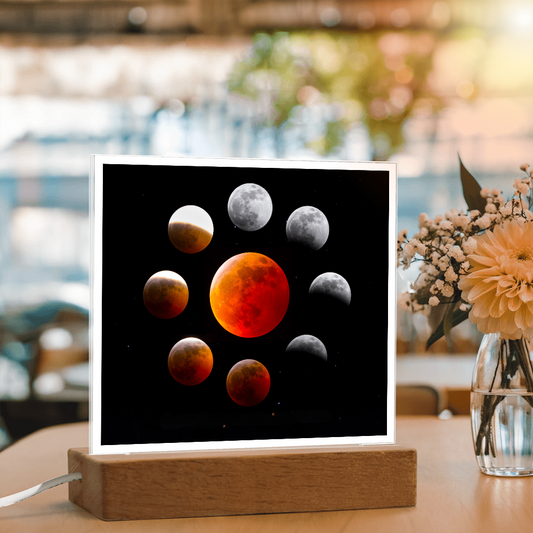 Lunar Eclipse acrylic night light