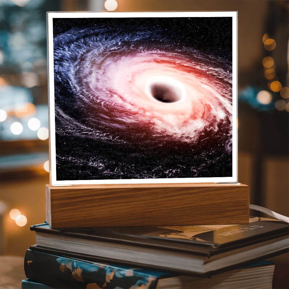 Black hole cosmic acrylic night light
