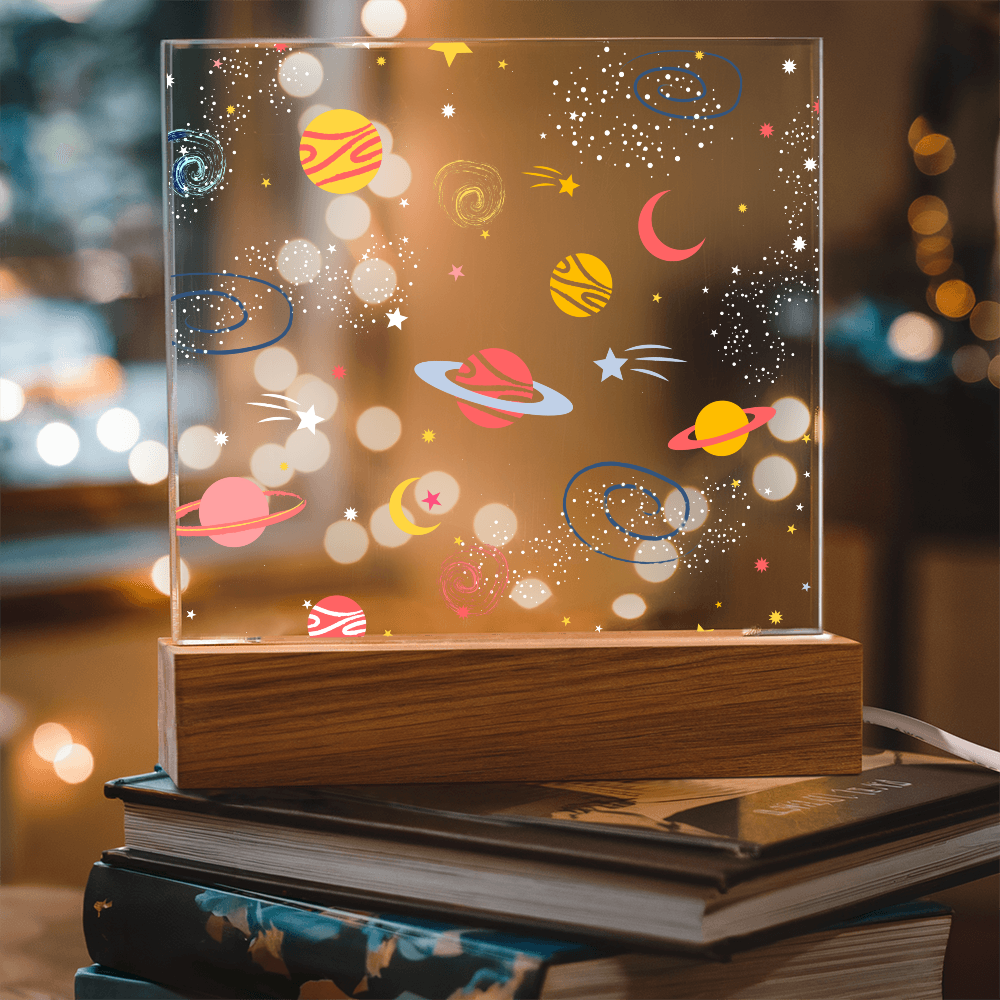 Galaxy Night Light; Hand Sketched Design