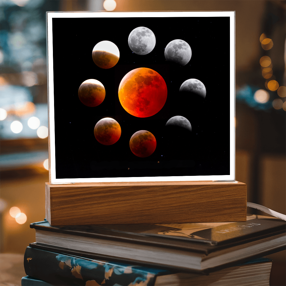 Lunar Eclipse acrylic night light