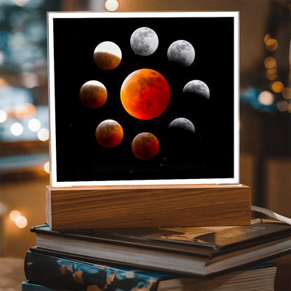 Lunar Eclipse acrylic night light