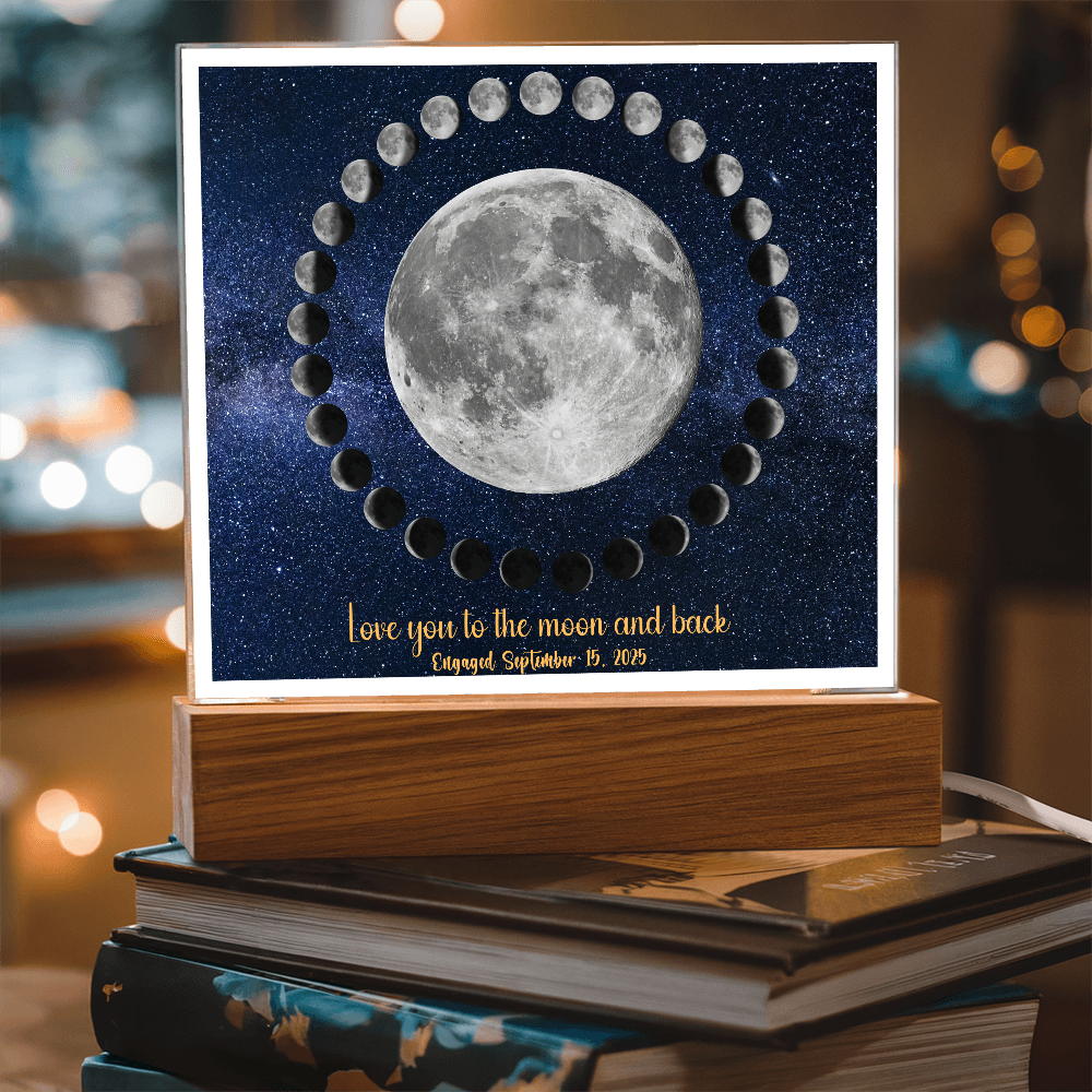 Moon cycle engagement Acrylic Star light