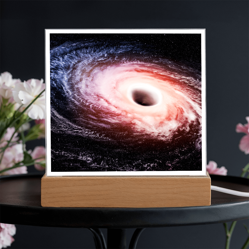 Black hole cosmic acrylic night light