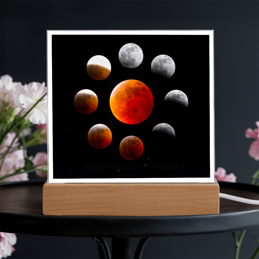 Lunar Eclipse acrylic night light