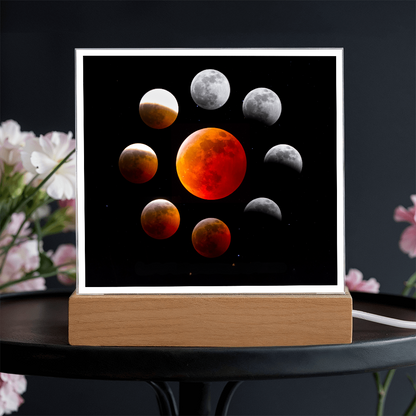 Lunar Eclipse acrylic night light