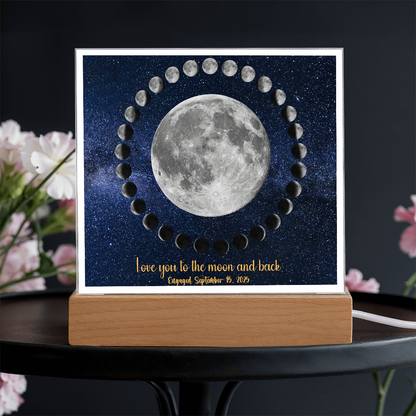 Moon cycle engagement Acrylic Star light