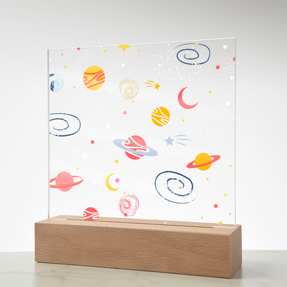 Galaxy Night Light; Hand Sketched Design