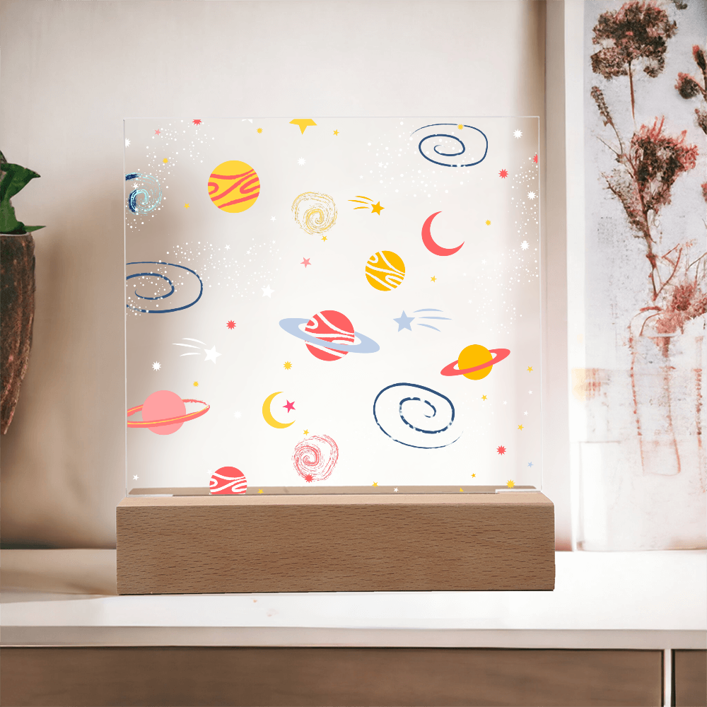 Galaxy Night Light; Hand Sketched Design