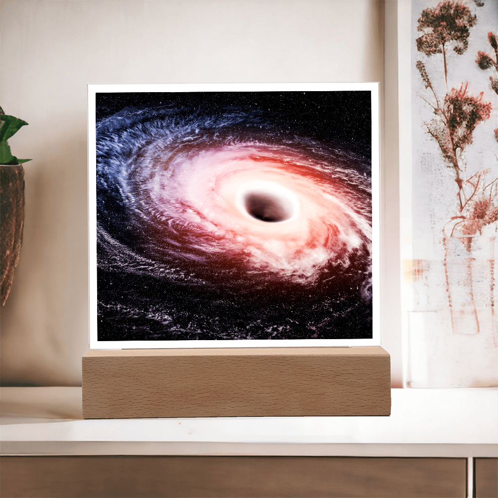 Black hole cosmic acrylic night light