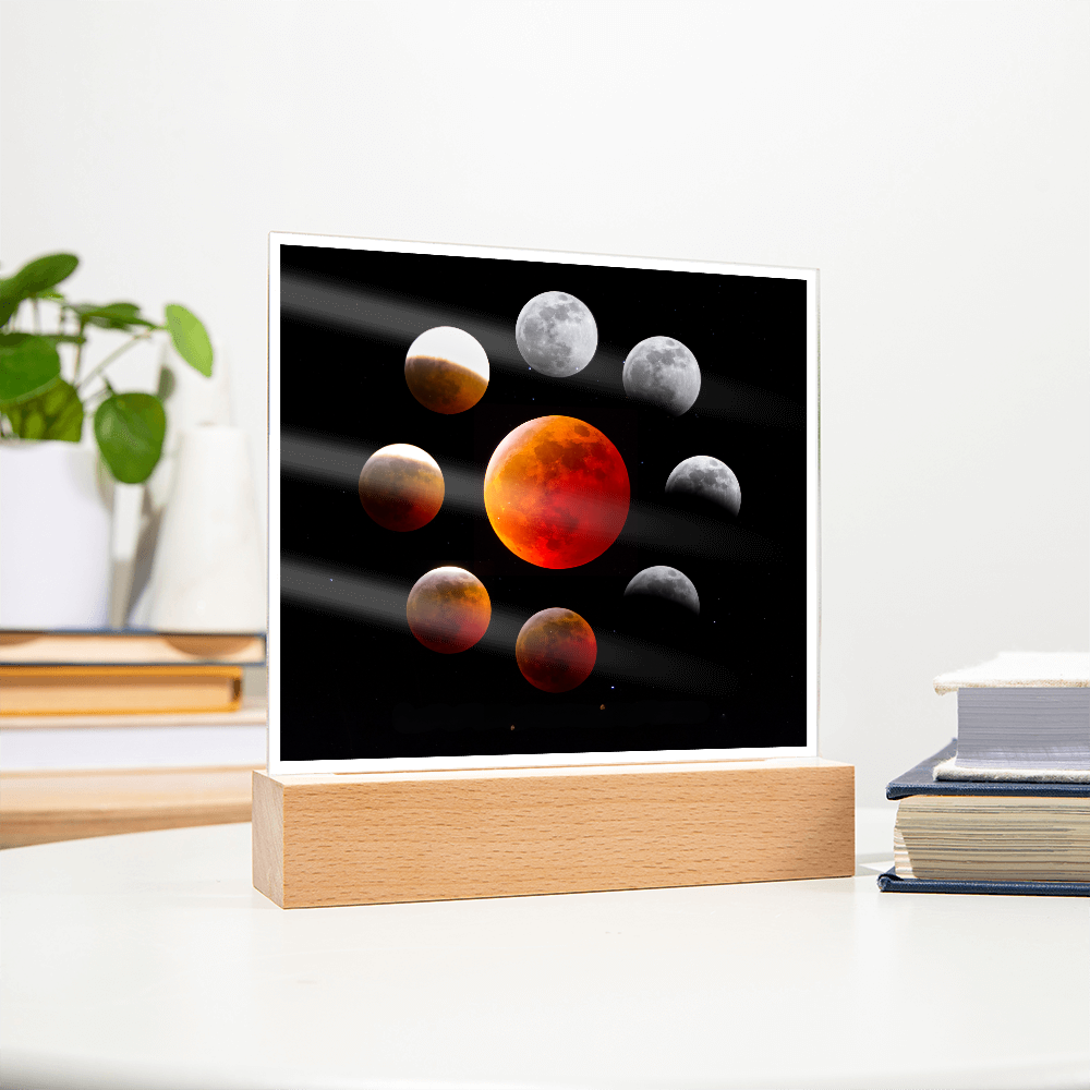 Lunar Eclipse acrylic night light