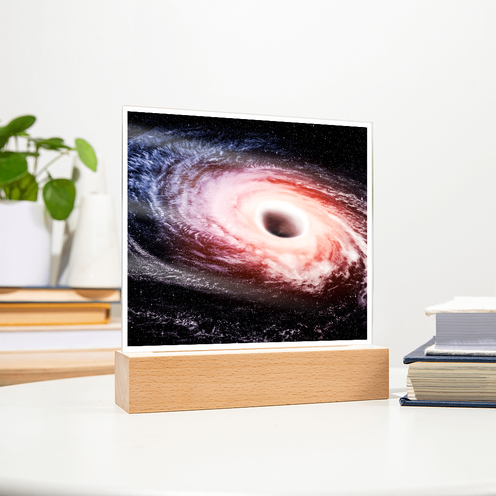 Black hole cosmic acrylic night light