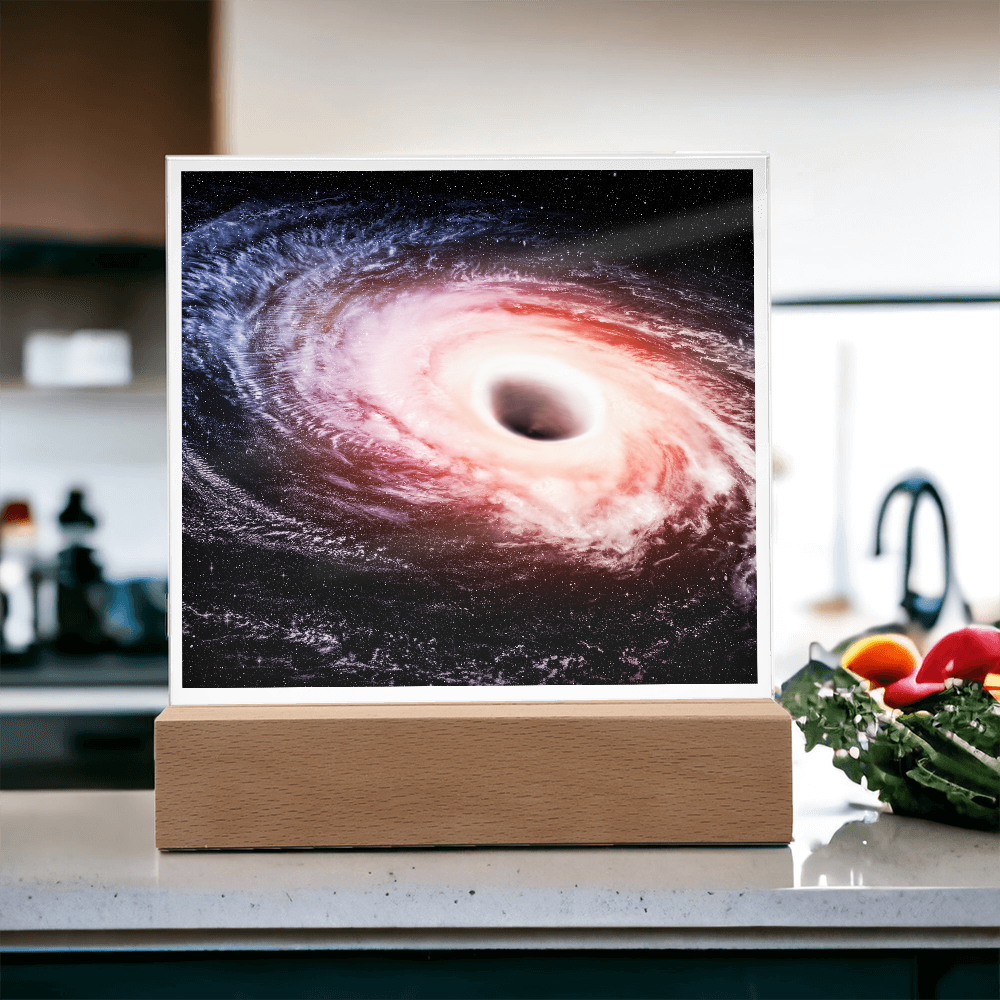 Black hole cosmic acrylic night light