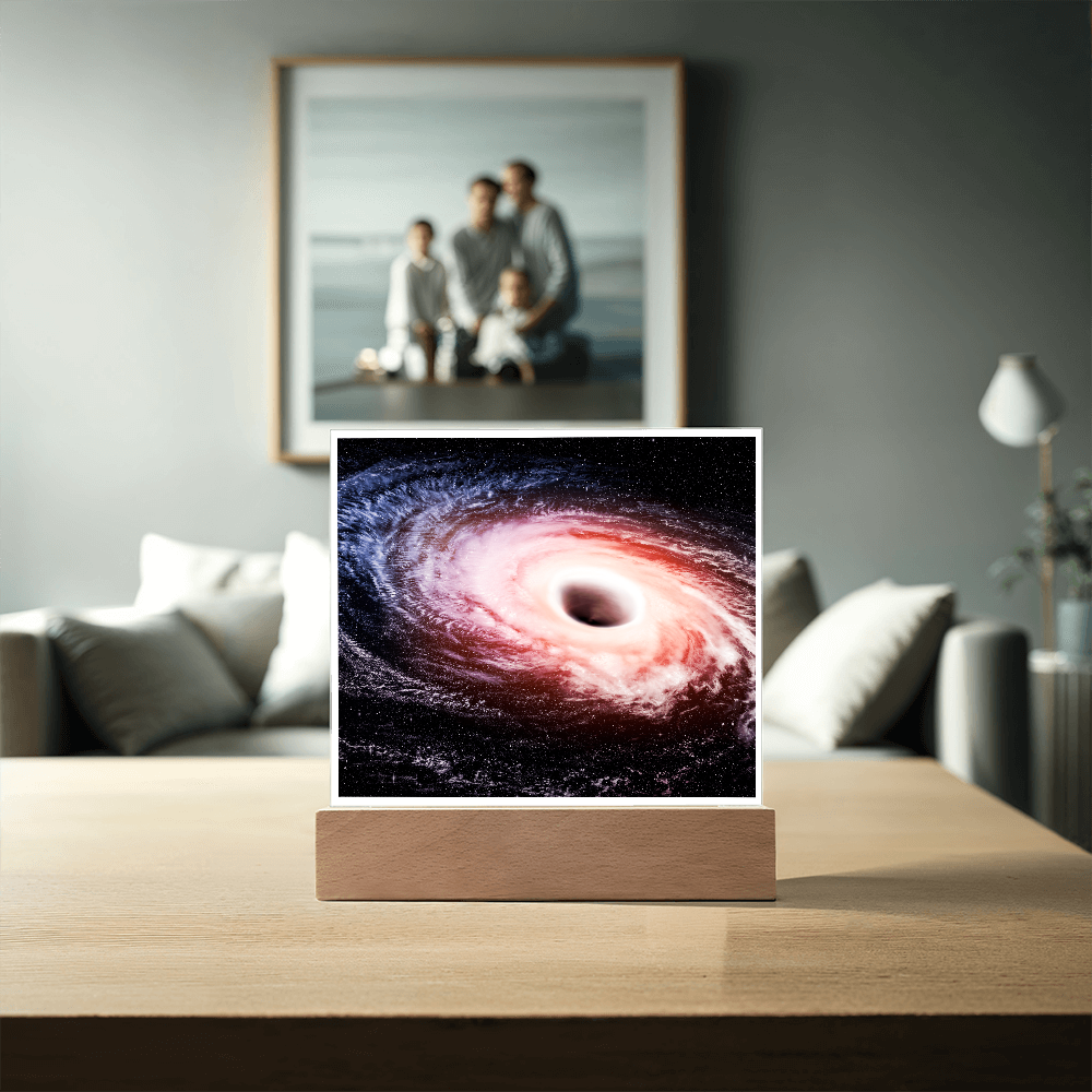 Black hole cosmic acrylic night light