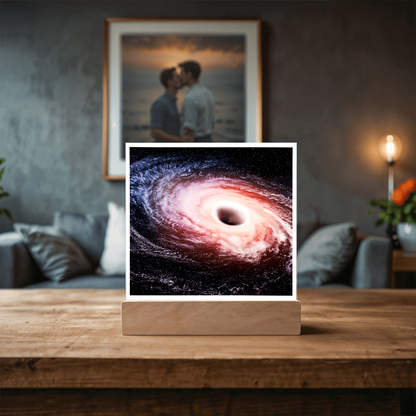 Black hole cosmic acrylic night light