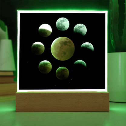 Lunar Eclipse acrylic night light