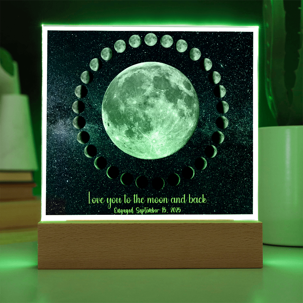 Moon cycle engagement Acrylic Star light