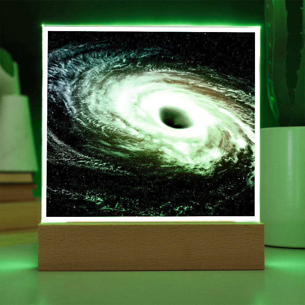 Black hole cosmic acrylic night light