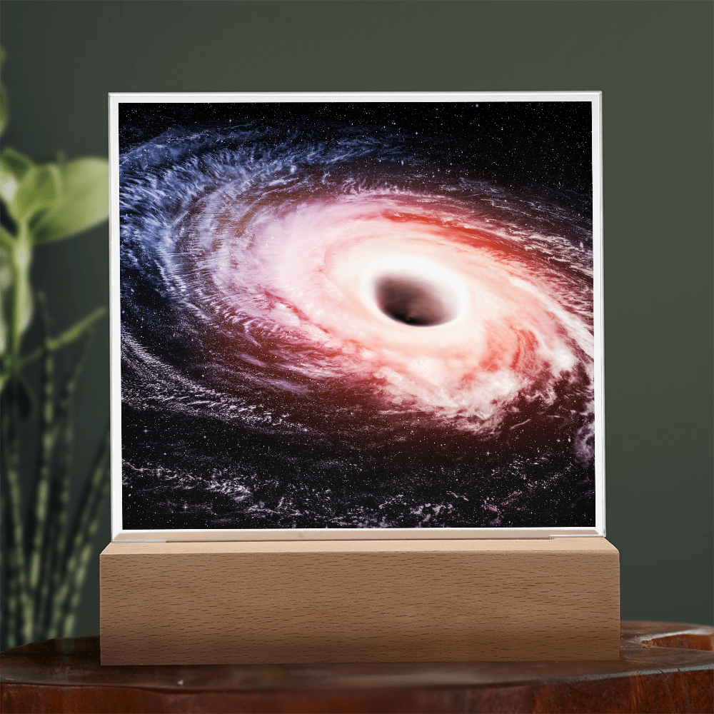 Black hole cosmic acrylic night light