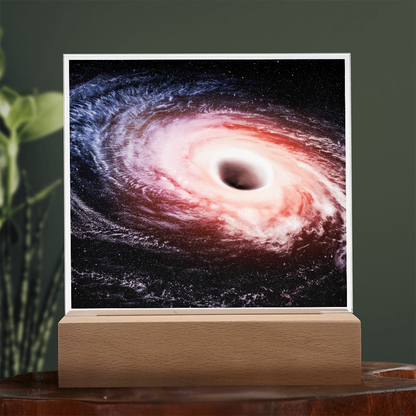 Black hole cosmic acrylic night light