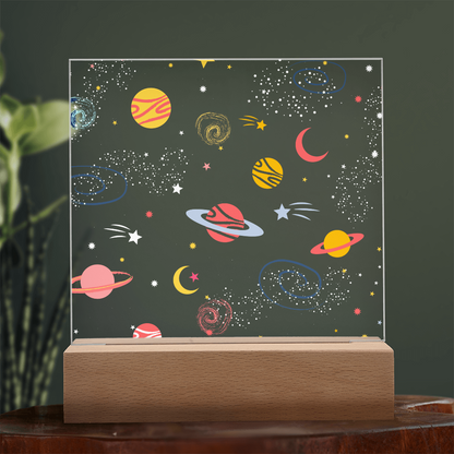 Galaxy Night Light; Hand Sketched Design