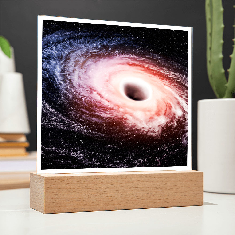 Black hole cosmic acrylic night light