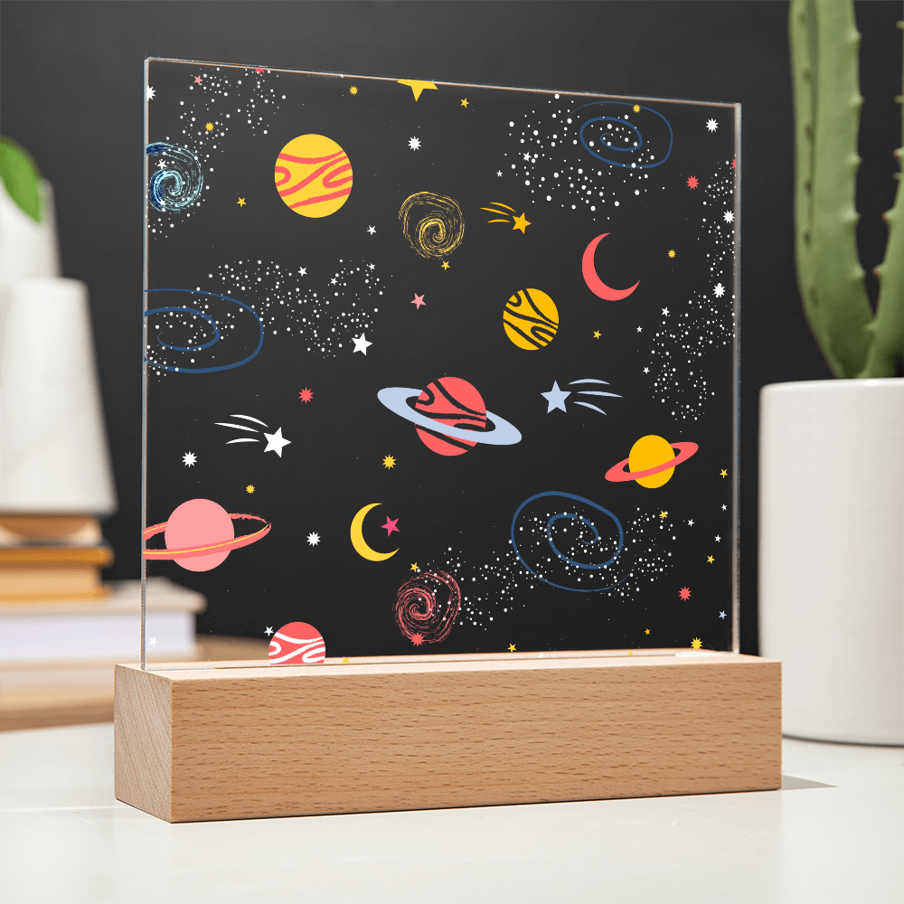 Galaxy Night Light; Hand Sketched Design