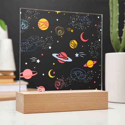 Galaxy Night Light; Hand Sketched Design