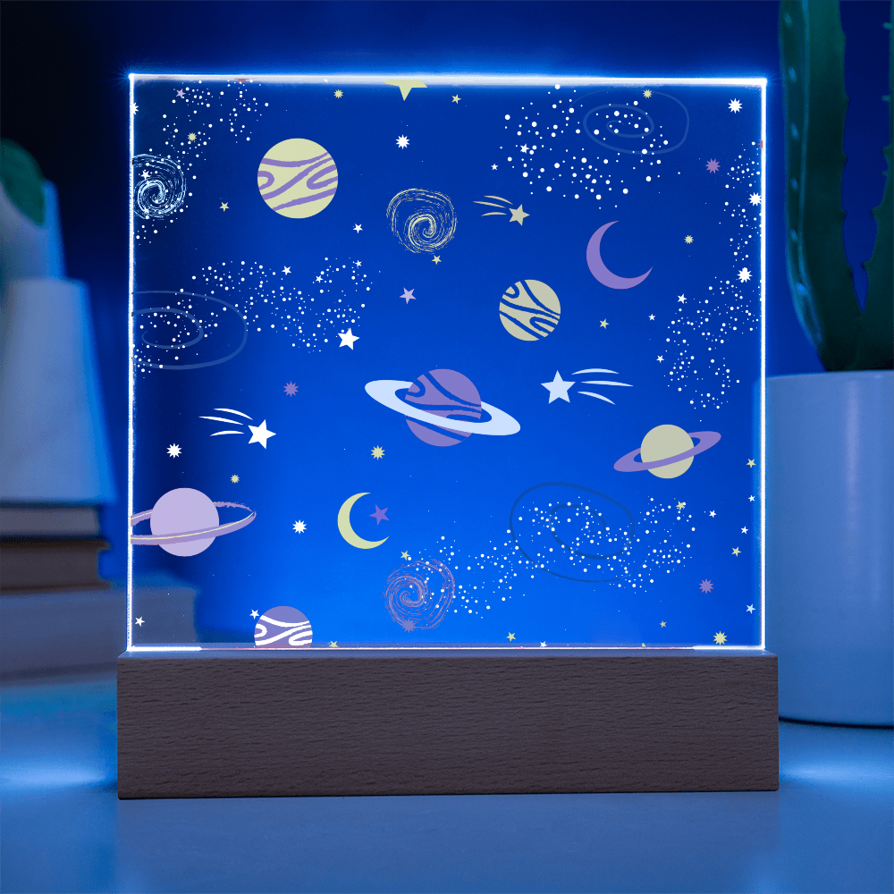 Galaxy Night Light; Hand Sketched Design