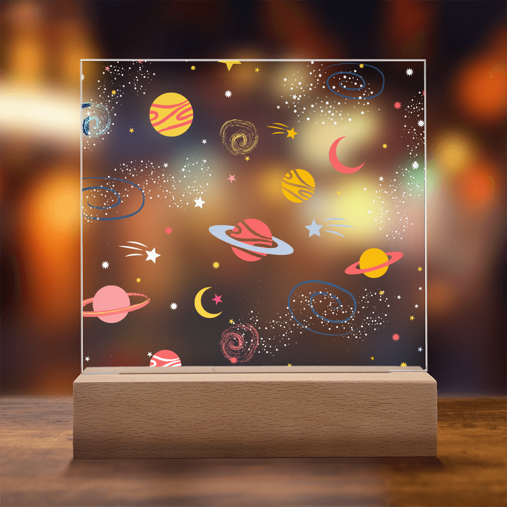 Galaxy Night Light; Hand Sketched Design