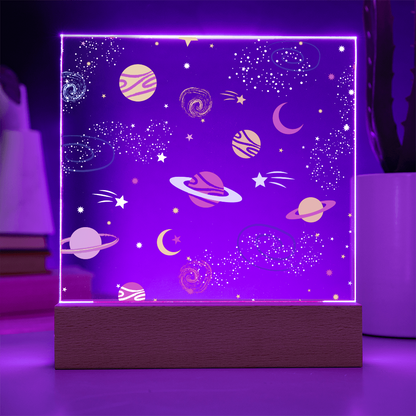 Galaxy Night Light; Hand Sketched Design
