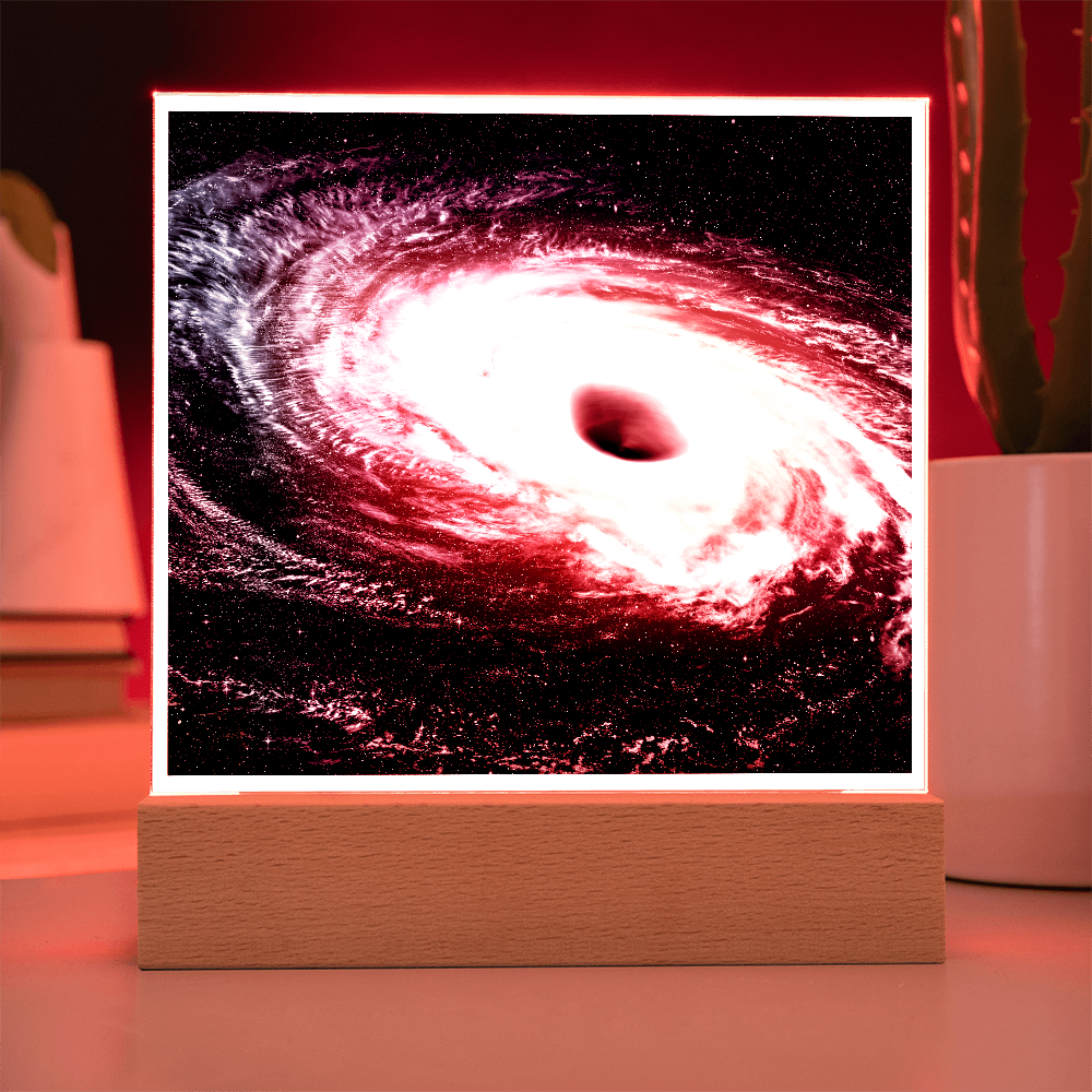 Black hole cosmic acrylic night light