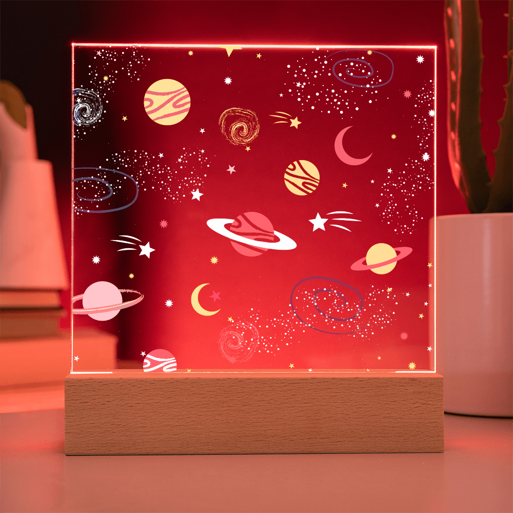 Galaxy Night Light; Hand Sketched Design