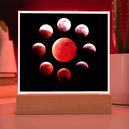 Lunar Eclipse acrylic night light