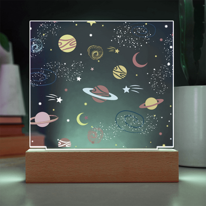 Galaxy Night Light; Hand Sketched Design