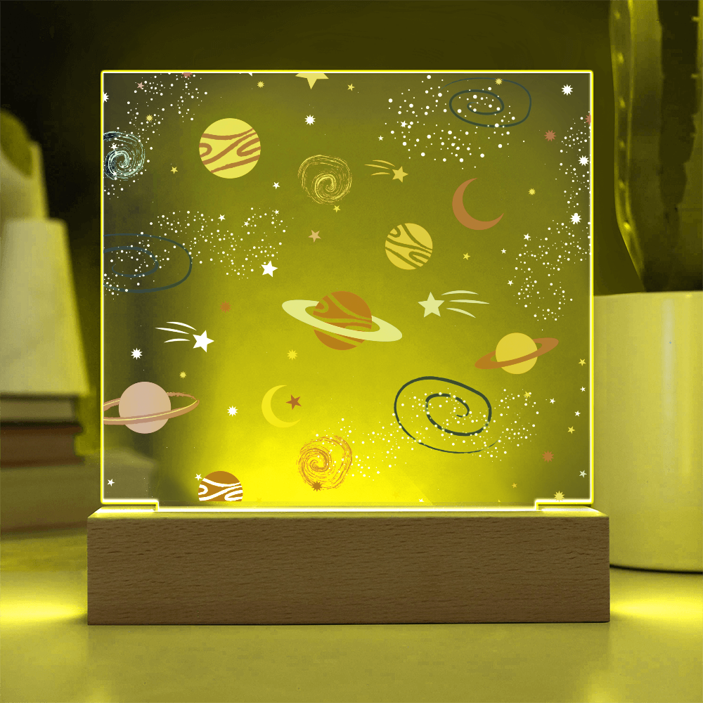 Galaxy Night Light; Hand Sketched Design