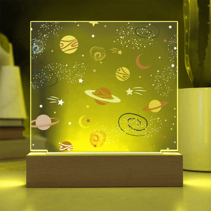 Galaxy Night Light; Hand Sketched Design