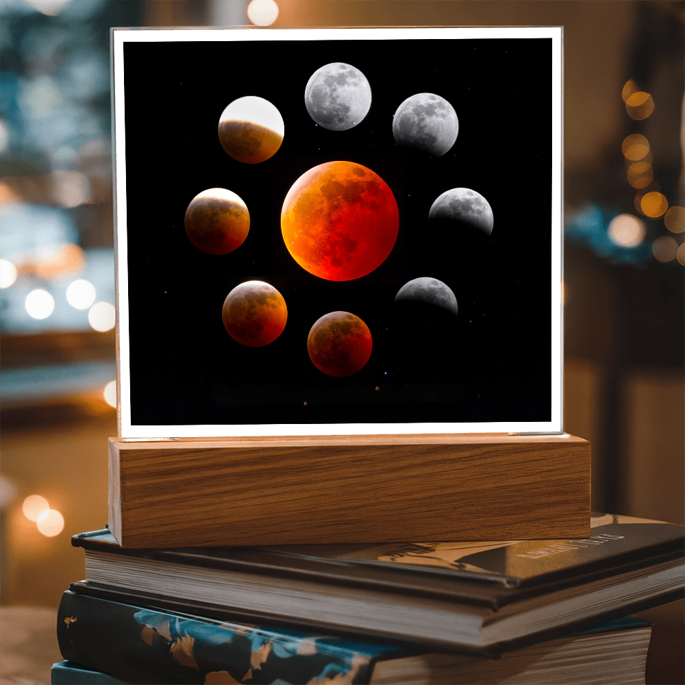 Lunar Eclipse acrylic night light