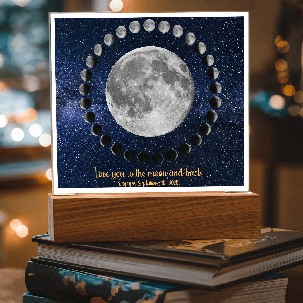 Moon cycle engagement Acrylic Star light