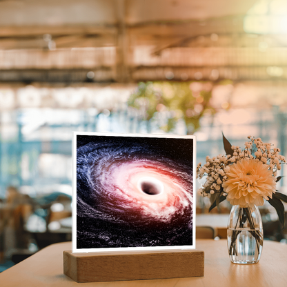 Black hole cosmic acrylic night light