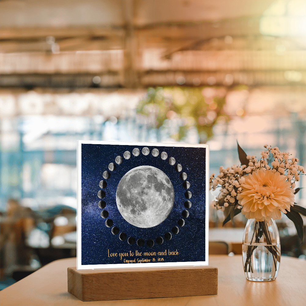 Moon cycle engagement Acrylic Star light